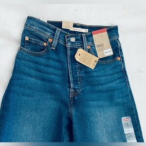 💙 NEW Levi's Ribcage Straight Leg Jeans - Dark Blue Wash